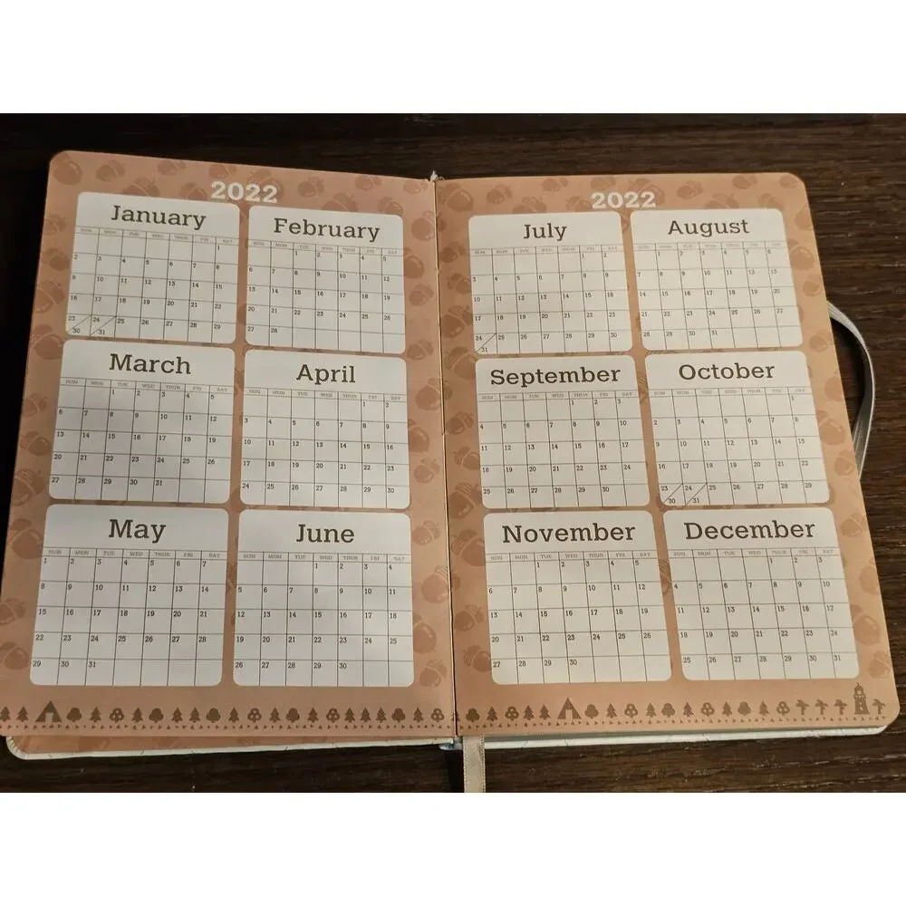 Animal Crossing New Horizons Tom Nook Quilted Journal Book Year 2021